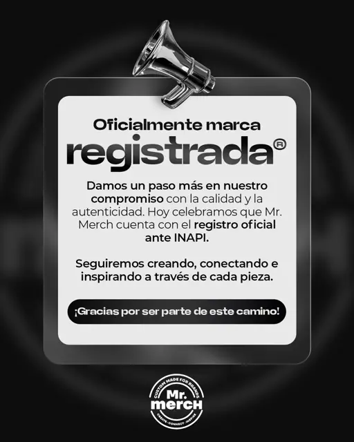 Anuncio marca registrada Mr. Merch